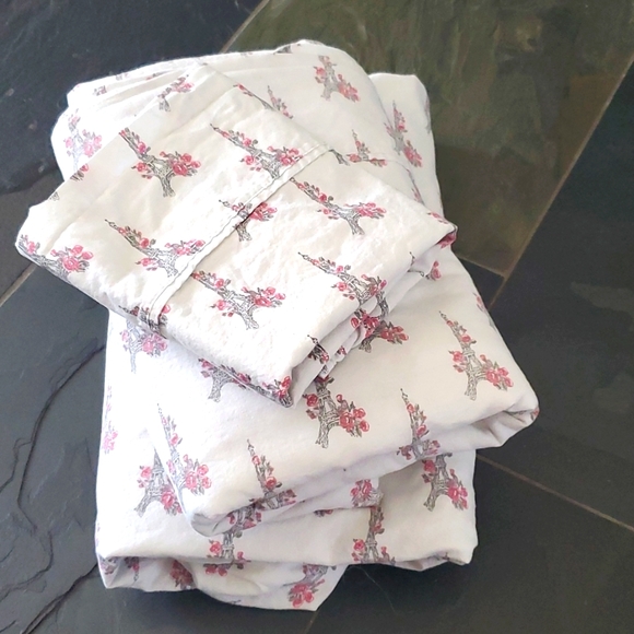 Lepore Bedding Lepore Twin Sheet 3 Piece Set Eiffel